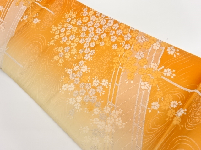 JAPANESE FUKURO OBI / WOVEN SAKURA
